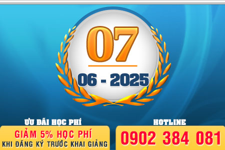Lịch Khai giảng khóa 07.06.2025